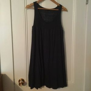 Theory Silk & Linen Blend Navy Bubble Dress/Tunic